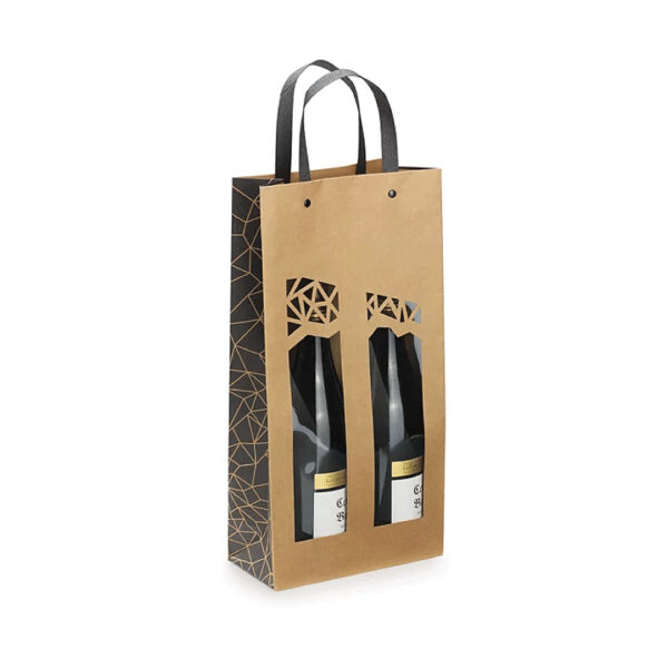 LVVD sac kraft 2 bouteilles authentique