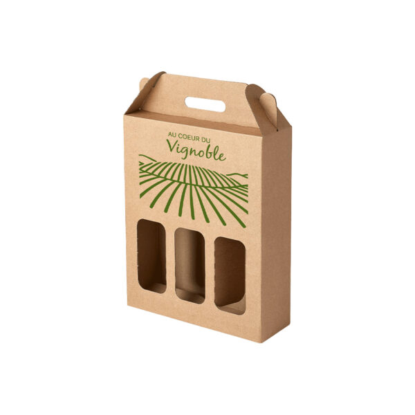 Valisette 3 bouteilles écru