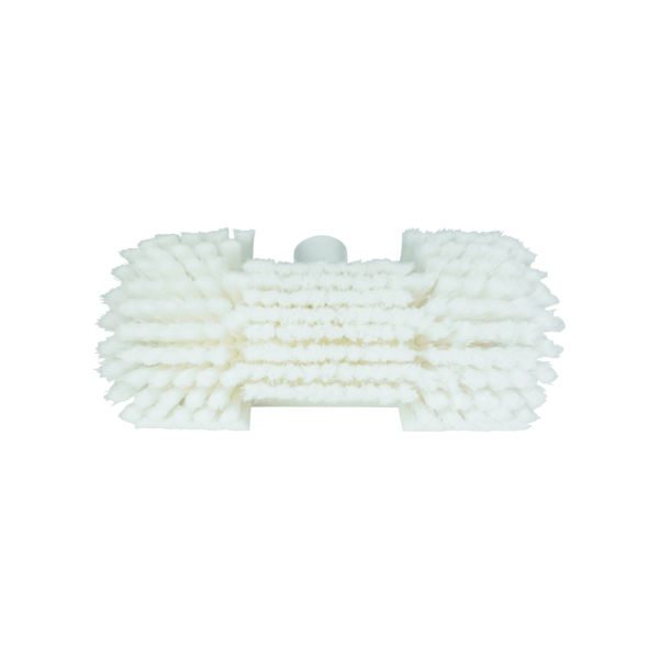 Brosse avec passage eau fibres souples