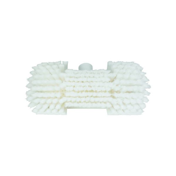 Brosse avec passage eau fibres souples