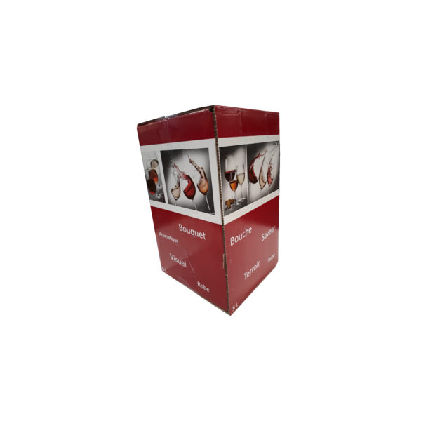 Carton BIB Verre Elegant 5L Rouge